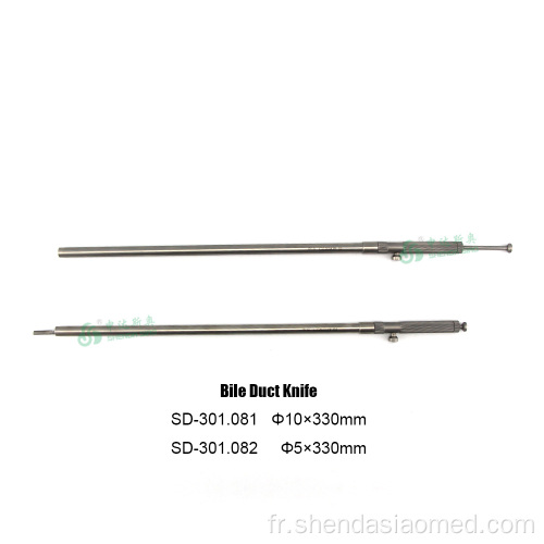 Instrument chirurgical laparoscopique Couteau de conduit BILE